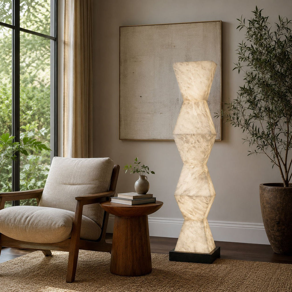 Stacked Stone Floor Lamp — Floor Lamp | Maison Monashee — view 11