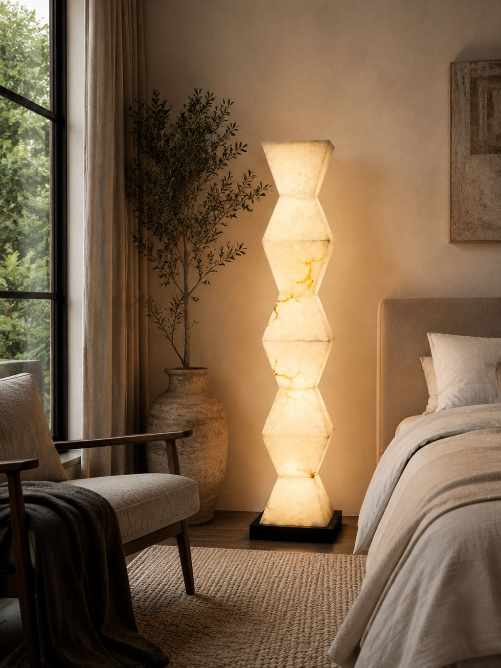 Stacked Stone Floor Lamp — Floor Lamp | Maison Monashee — view 17
