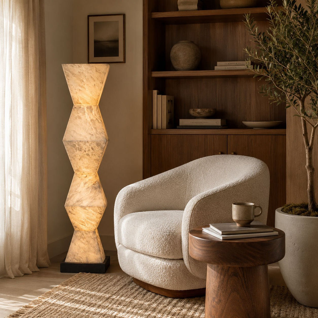 Stacked Stone Floor Lamp — Floor Lamp | Maison Monashee — view 10