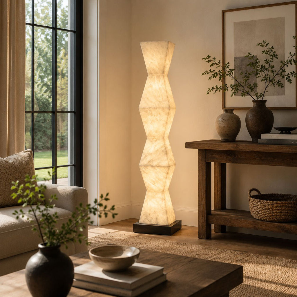 Stacked Stone Floor Lamp — Floor Lamp | Maison Monashee — view 15