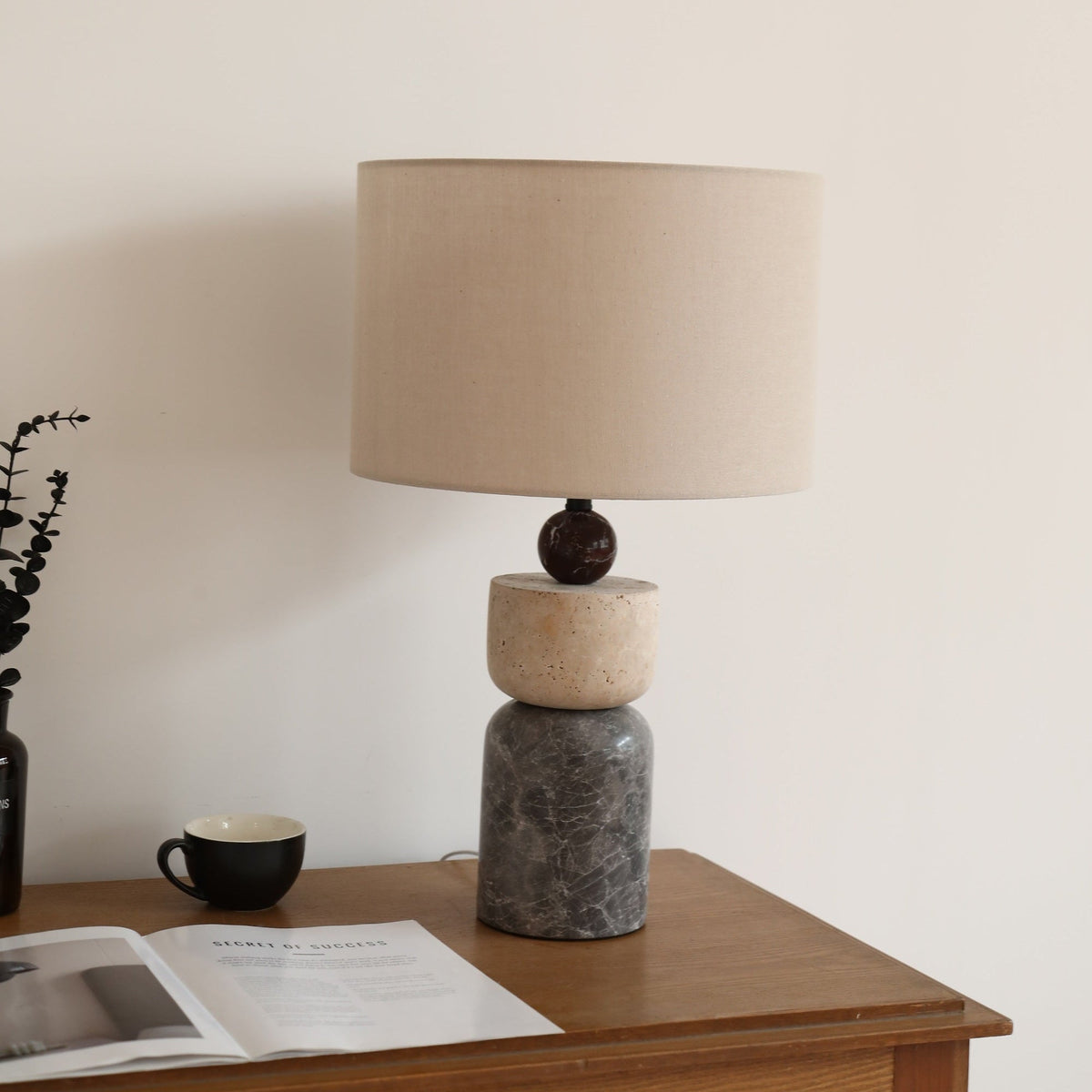 Grey Large Table Lamp — Table Lamp | Maison Monashee — view 9