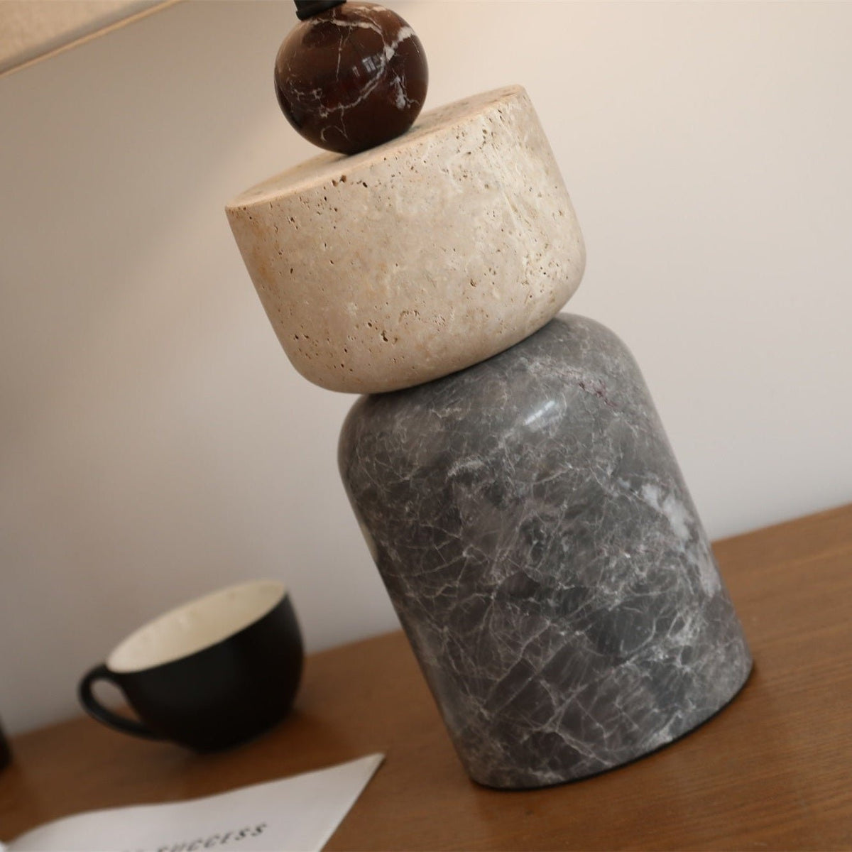 Grey Large Table Lamp — Table Lamp | Maison Monashee — view 11