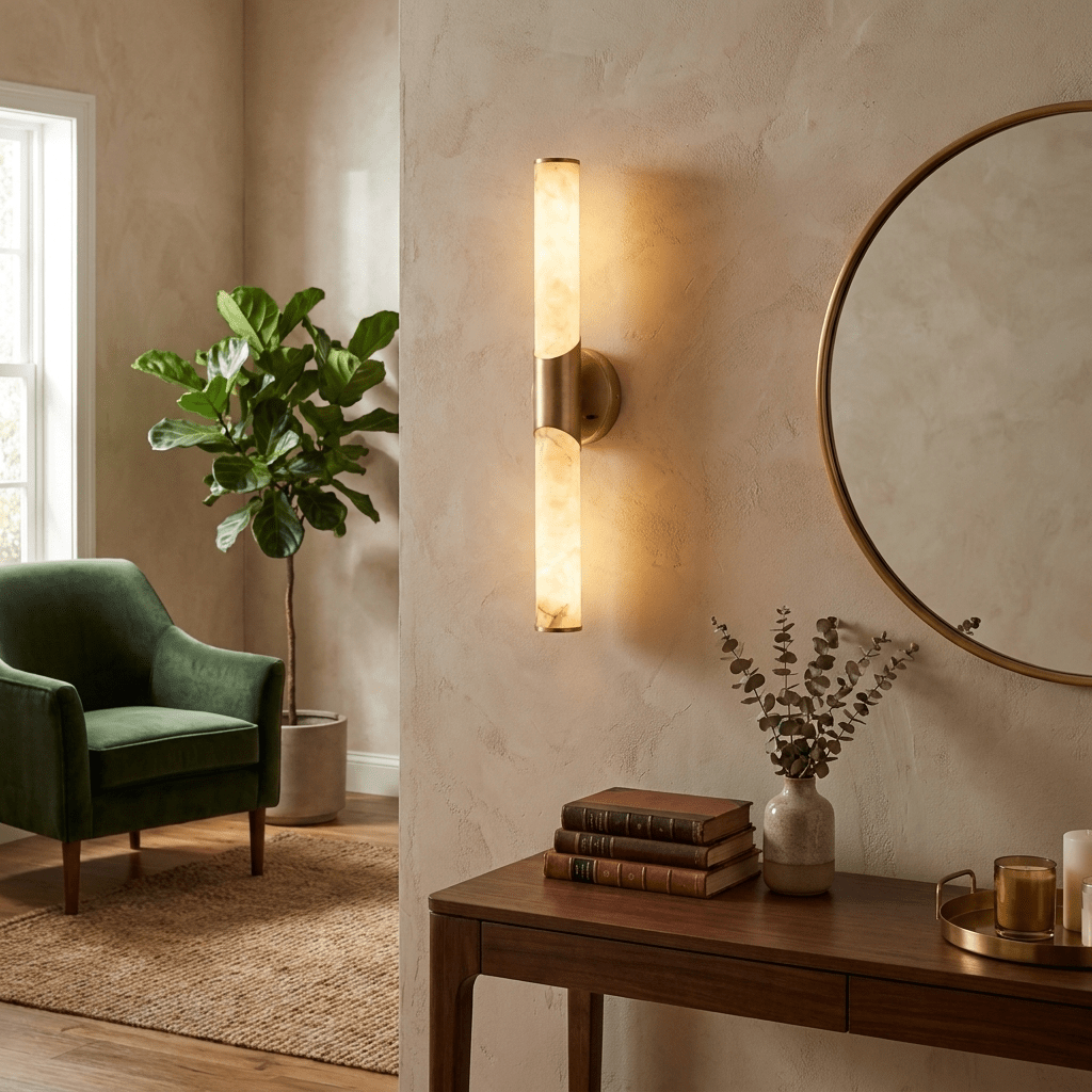 White Bathroom Sconce — Wall Sconce | Maison Monashee — view 6