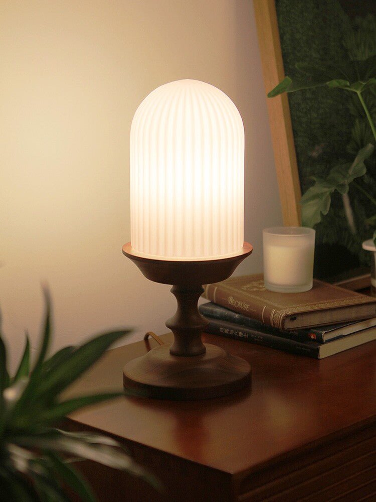 Ribbed Glass Table Lamp — Table Lamp | Maison Monashee — view 6