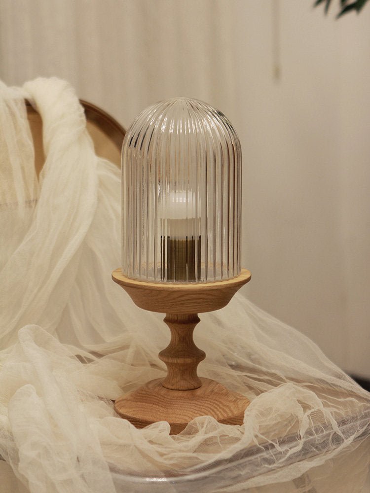 Ribbed Glass Table Lamp — Table Lamp | Maison Monashee — view 13