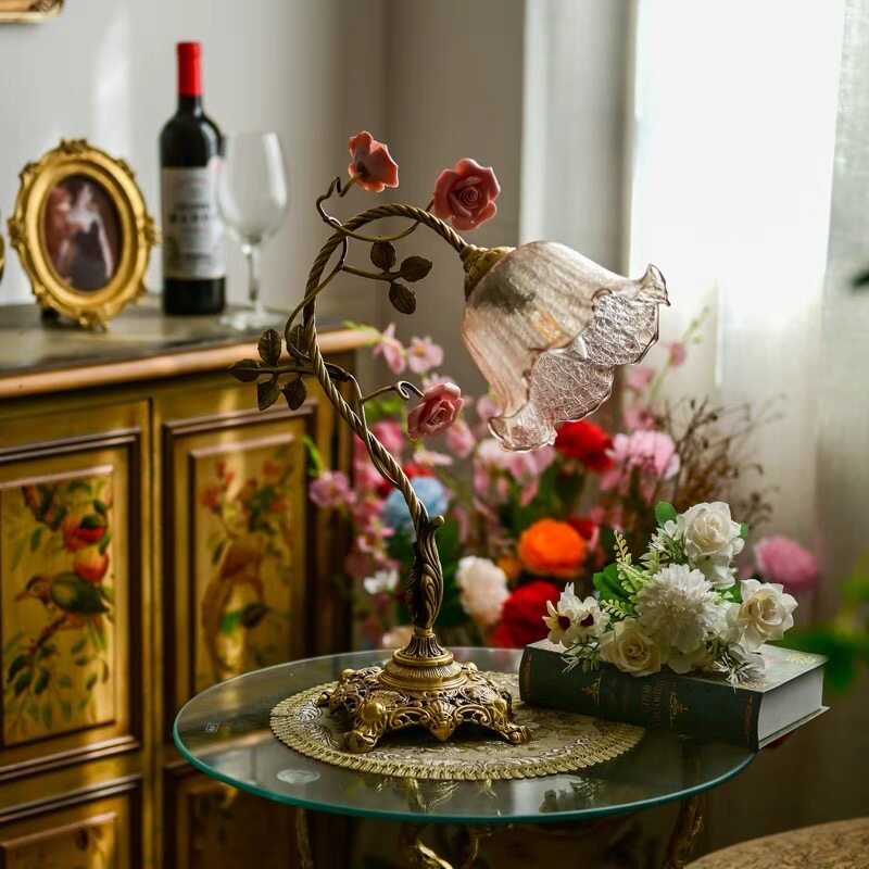 Flower Table Lamp Vintage — Table Lamp | Maison Monashee — view 18