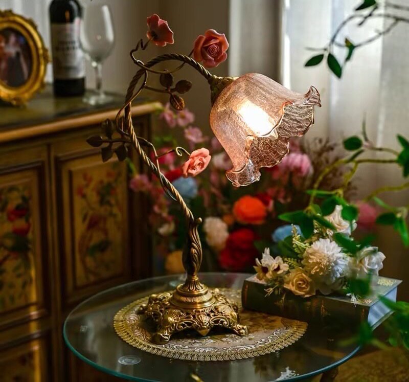 Flower Table Lamp Vintage — Table Lamp | Maison Monashee — view 20