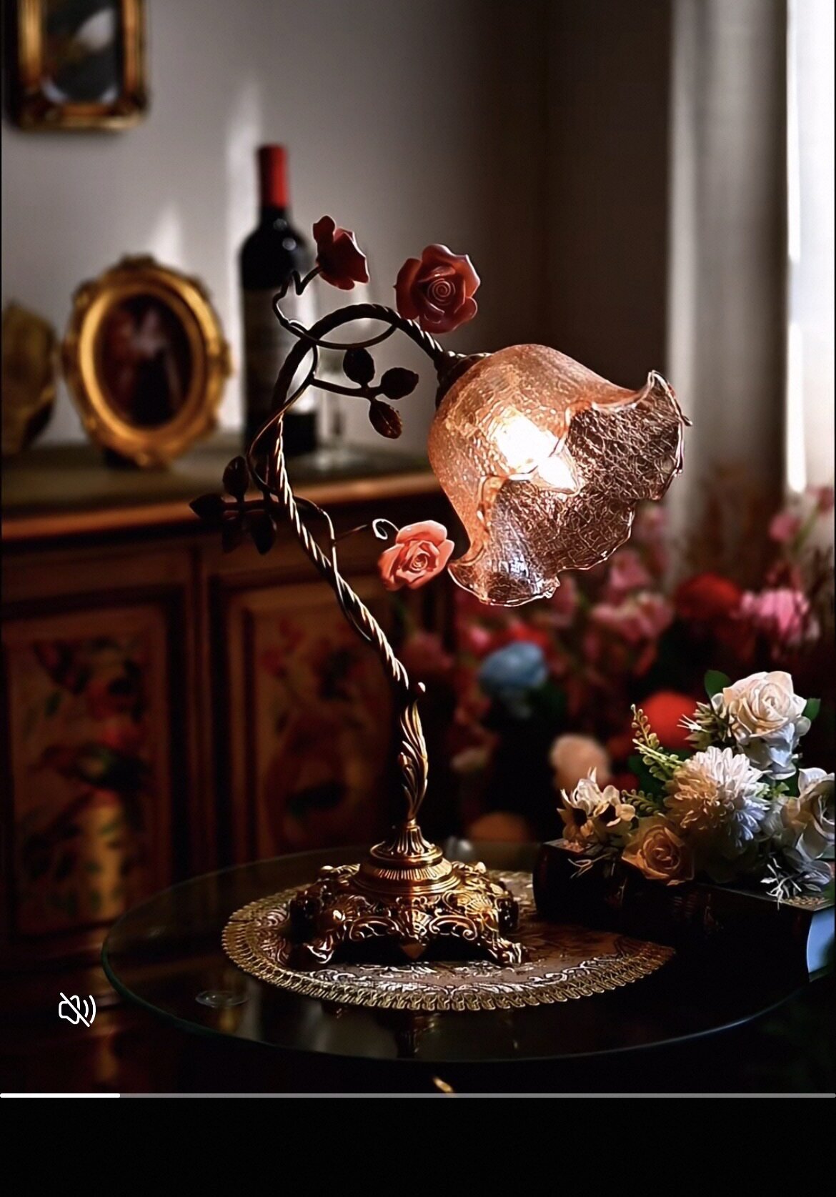 Flower Table Lamp Vintage — Table Lamp | Maison Monashee — view 21