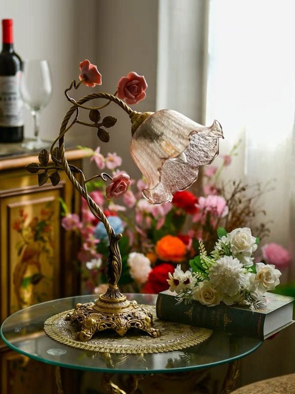 Flower Table Lamp Vintage — Table Lamp | Maison Monashee — view 10