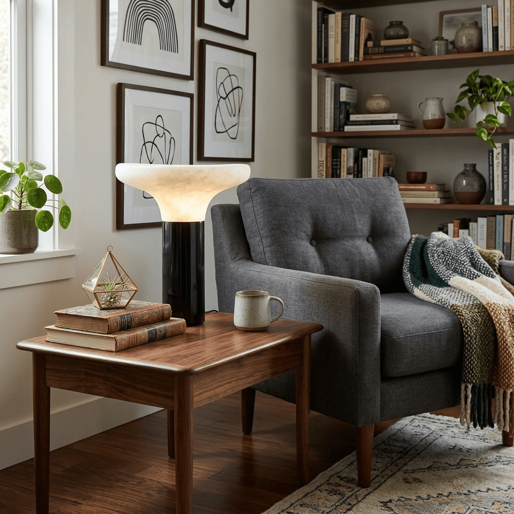 Black Night Table Lamp — Table Lamp | Maison Monashee — view 5