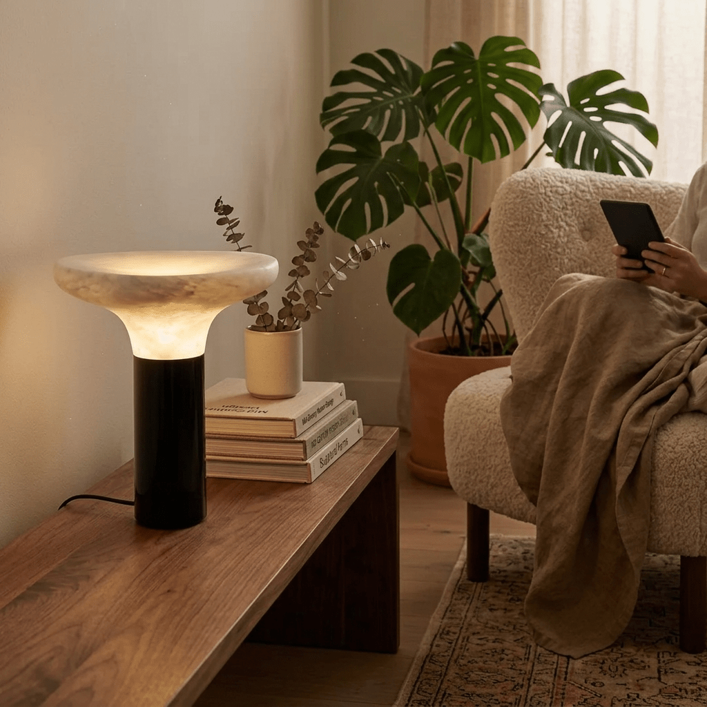 Black Night Table Lamp — Table Lamp | Maison Monashee — view 4
