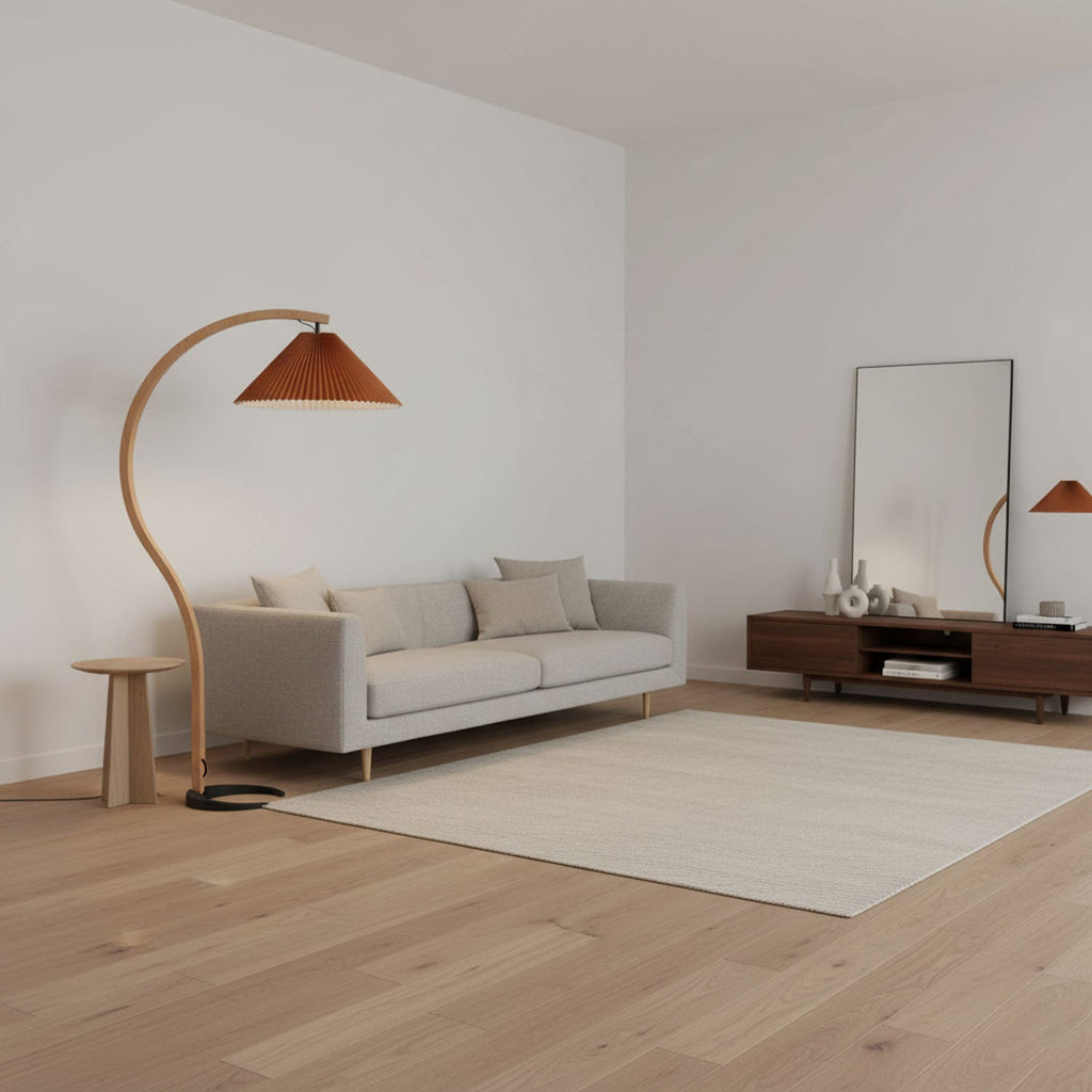 Scandinavian Wood Floor Lamp — Floor Lamp | Maison Monashee — view 21