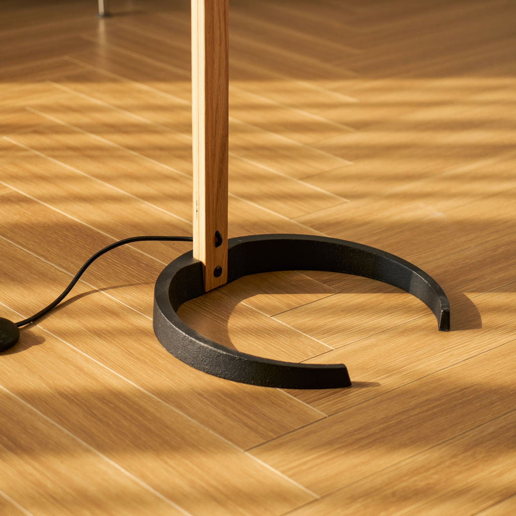 Scandinavian Wood Floor Lamp — Floor Lamp | Maison Monashee — view 129
