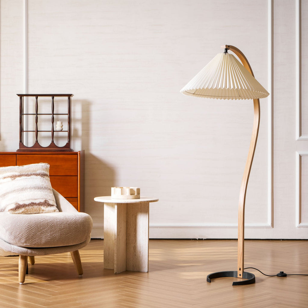 Scandinavian Wood Floor Lamp — Floor Lamp | Maison Monashee — view 130