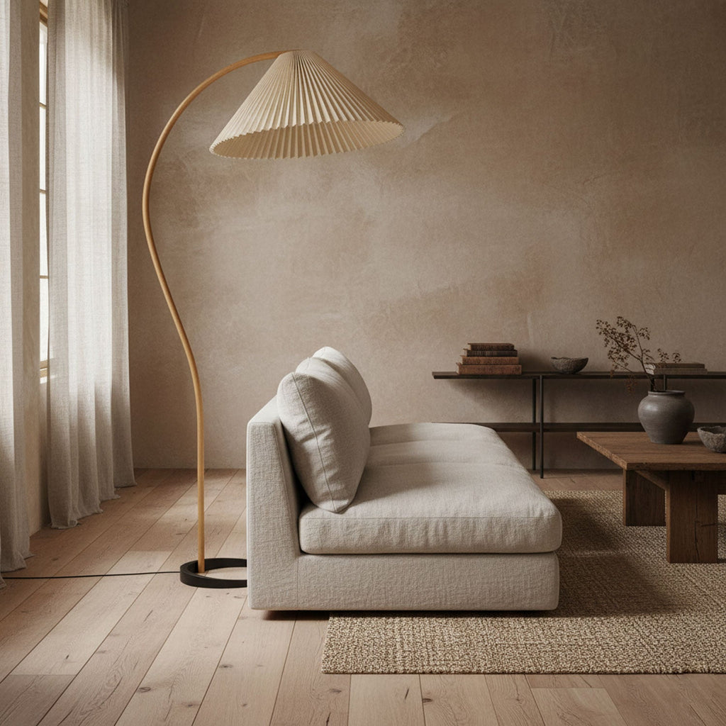 Scandinavian Wood Floor Lamp — Floor Lamp | Maison Monashee — view 12