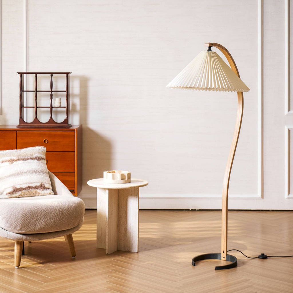 Scandinavian Wood Floor Lamp — Floor Lamp | Maison Monashee — view 132