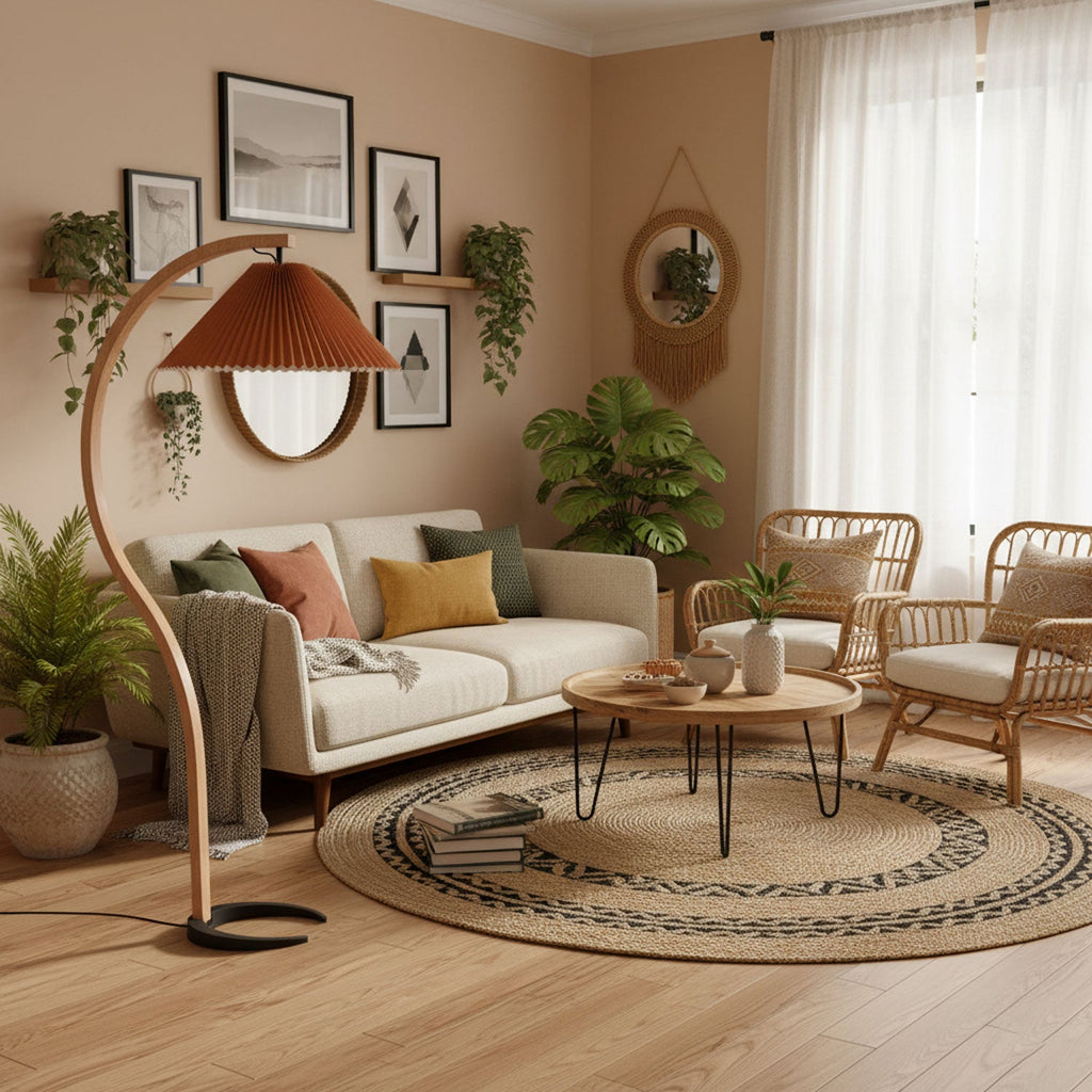 Scandinavian Wood Floor Lamp — Floor Lamp | Maison Monashee — view 17