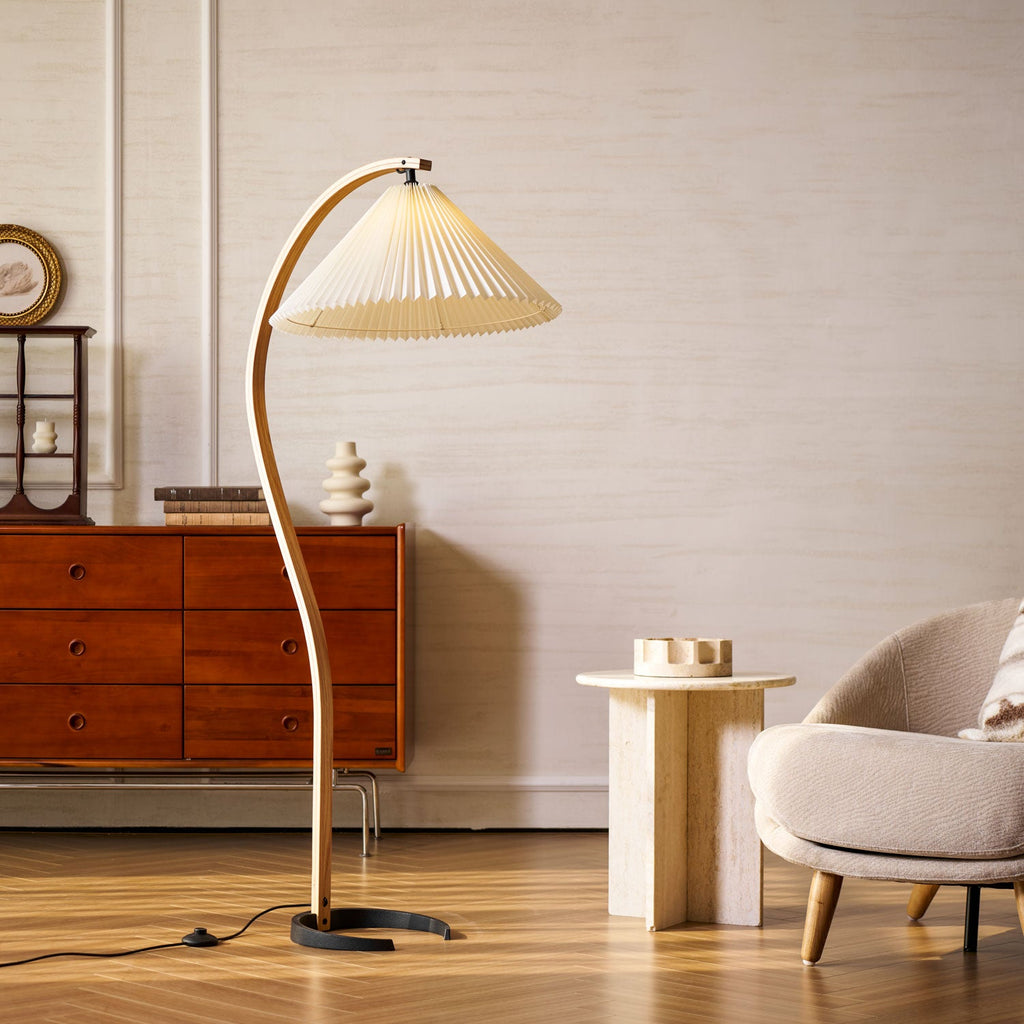 Scandinavian Wood Floor Lamp — Floor Lamp | Maison Monashee — view 135