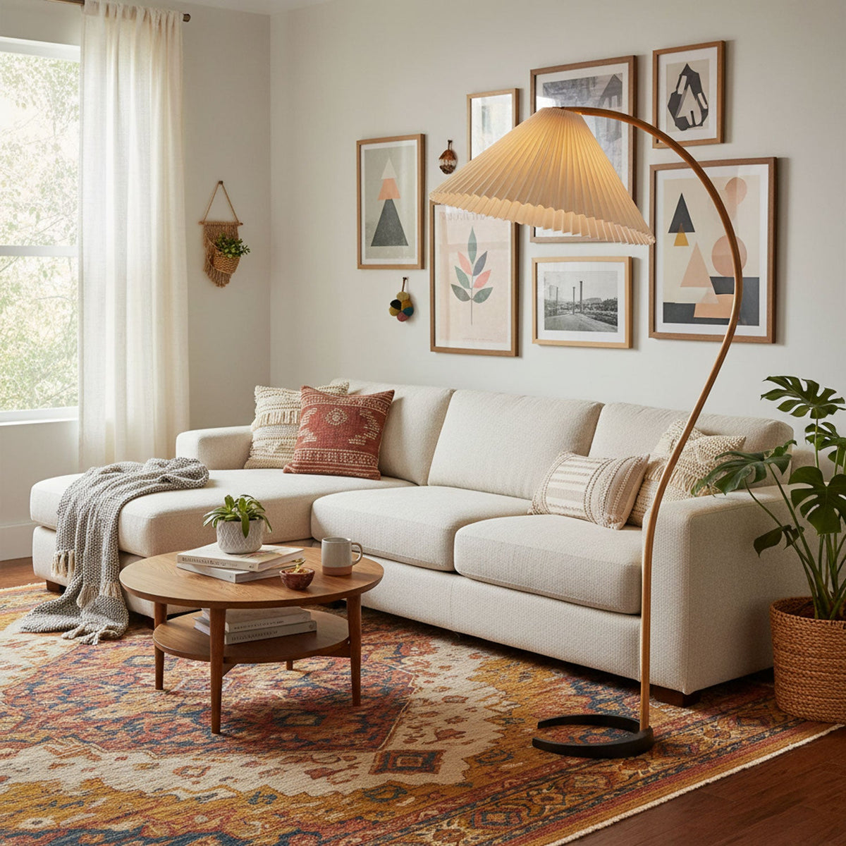 Scandinavian Wood Floor Lamp — Floor Lamp | Maison Monashee — view 13