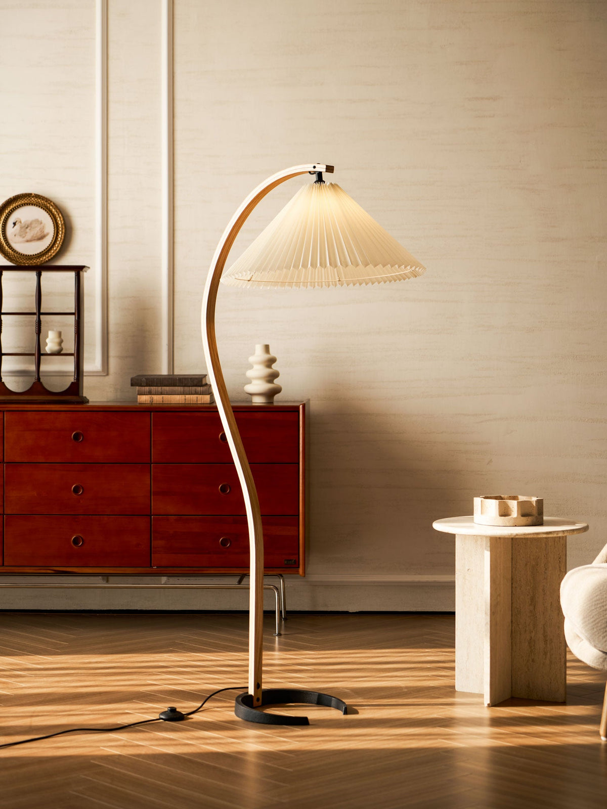 Scandinavian Wood Floor Lamp — Floor Lamp | Maison Monashee — view 137