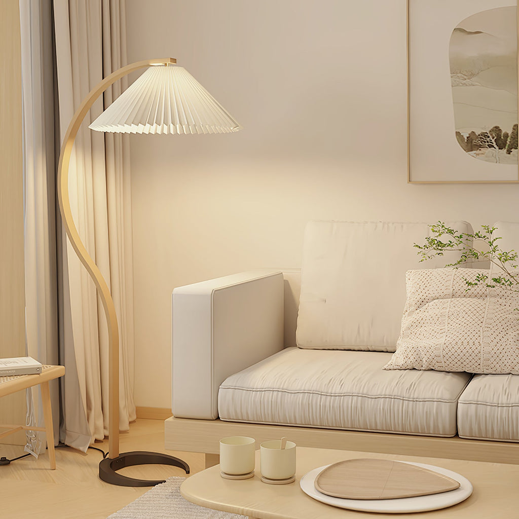 Scandinavian Wood Floor Lamp — Floor Lamp | Maison Monashee — view 28