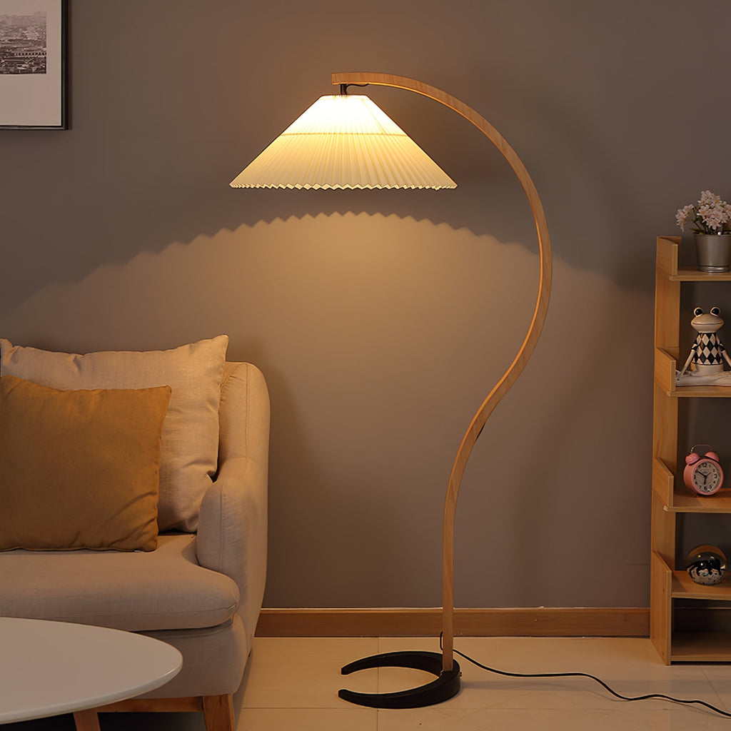 Scandinavian Wood Floor Lamp — Floor Lamp | Maison Monashee — view 26