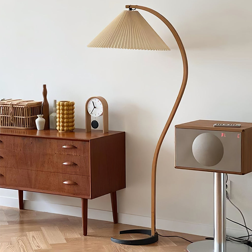 Scandinavian Wood Floor Lamp — Floor Lamp | Maison Monashee — view 23