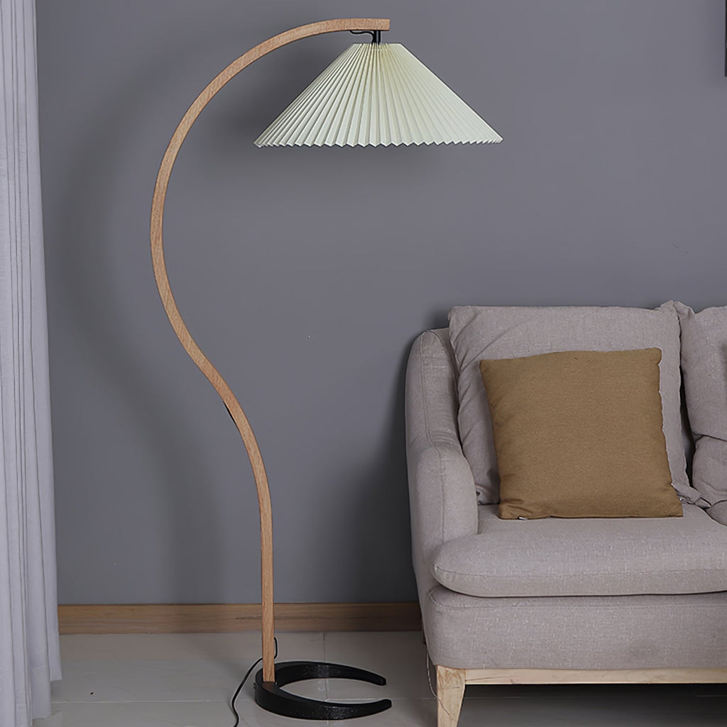 Scandinavian Wood Floor Lamp — Floor Lamp | Maison Monashee — view 126