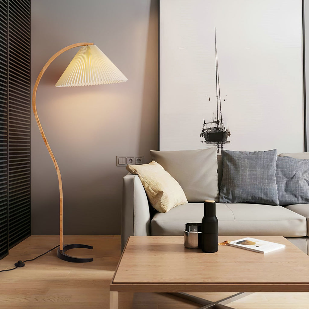 Scandinavian Wood Floor Lamp — Floor Lamp | Maison Monashee — view 120