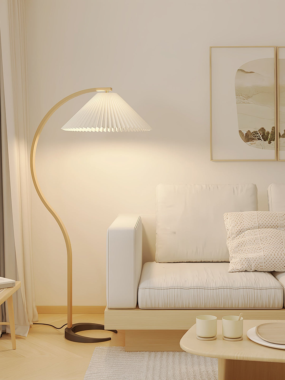 Scandinavian Wood Floor Lamp — Floor Lamp | Maison Monashee — view 109