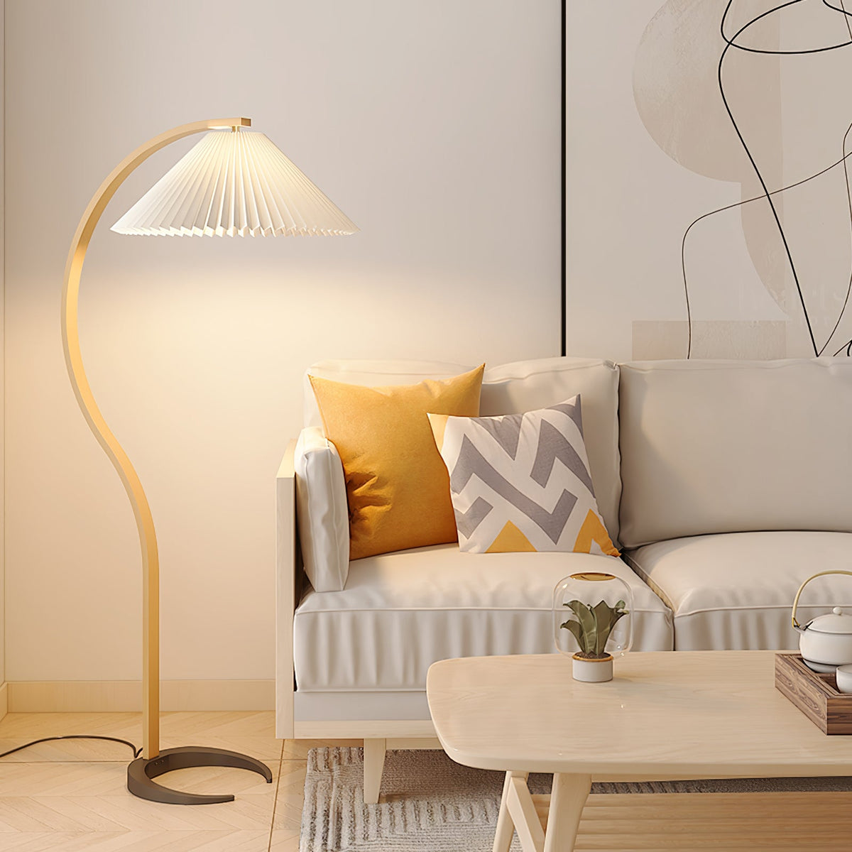 Scandinavian Wood Floor Lamp — Floor Lamp | Maison Monashee — view 29