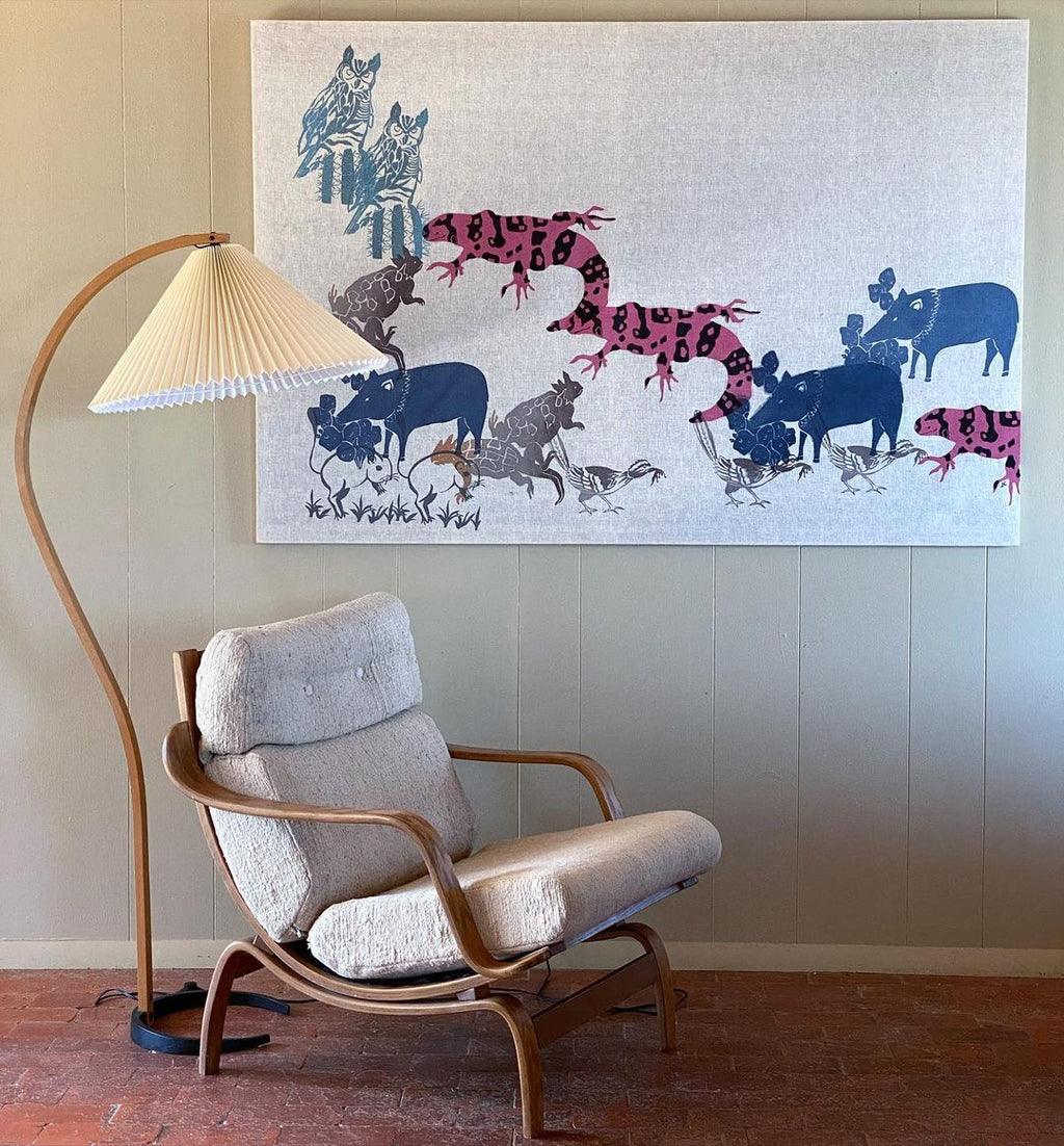 Scandinavian Wood Floor Lamp — Floor Lamp | Maison Monashee — view 81
