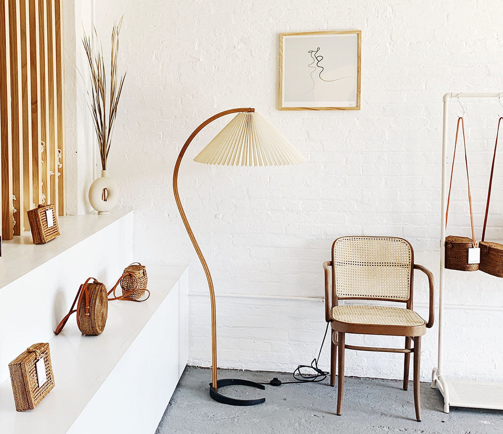 Scandinavian Wood Floor Lamp — Floor Lamp | Maison Monashee — view 63