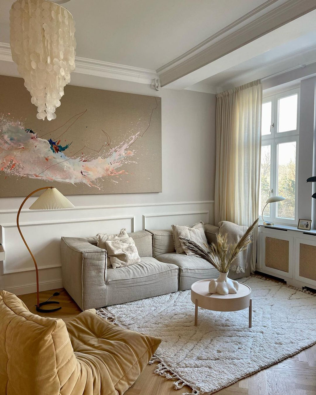 Scandinavian Wood Floor Lamp — Floor Lamp | Maison Monashee — view 90