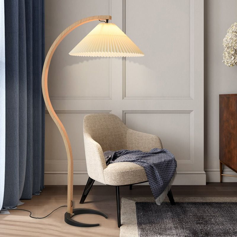 Scandinavian Wood Floor Lamp — Floor Lamp | Maison Monashee — view 37