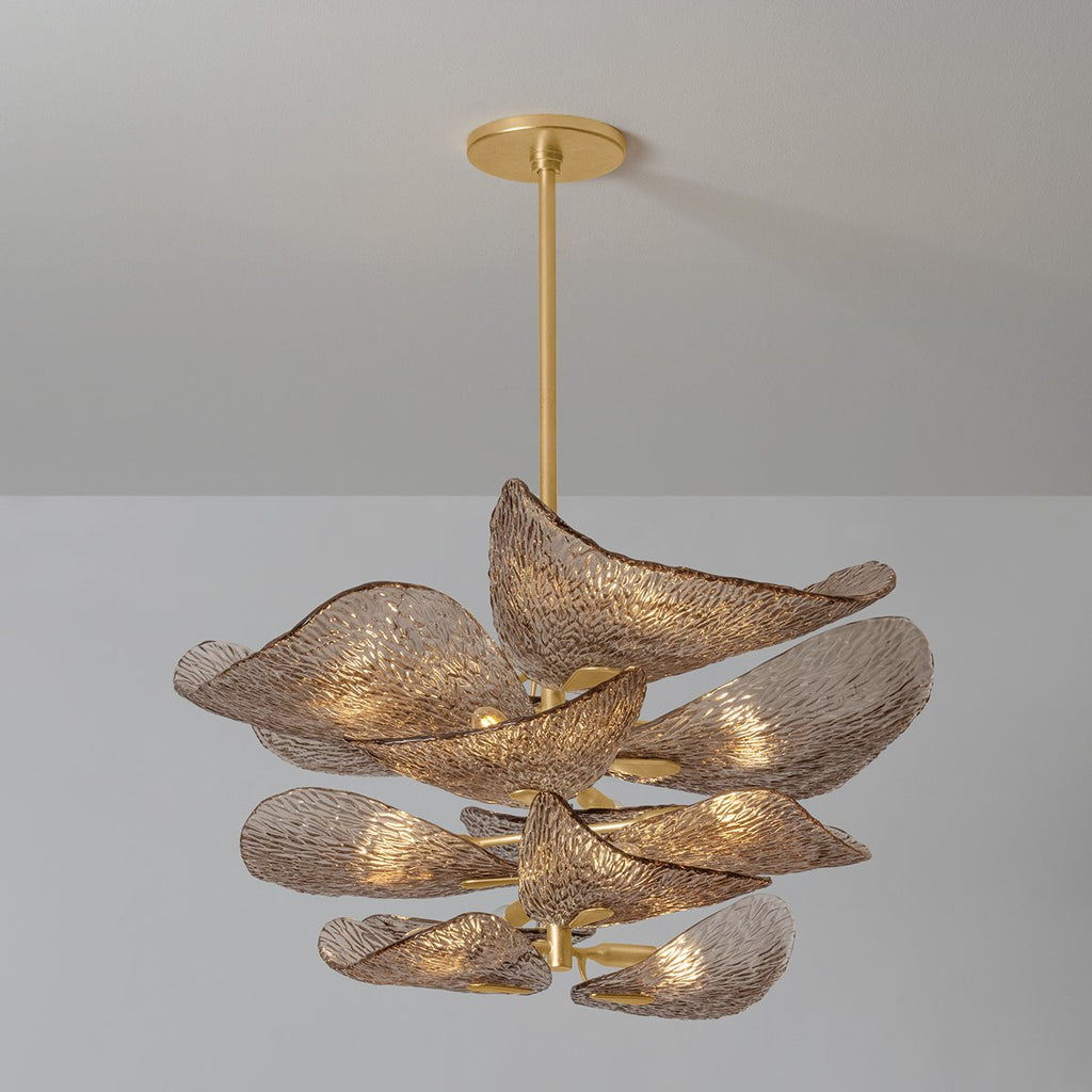 Vintage Gold Leaf Chandelier — Chandelier | Maison Monashee — view 7