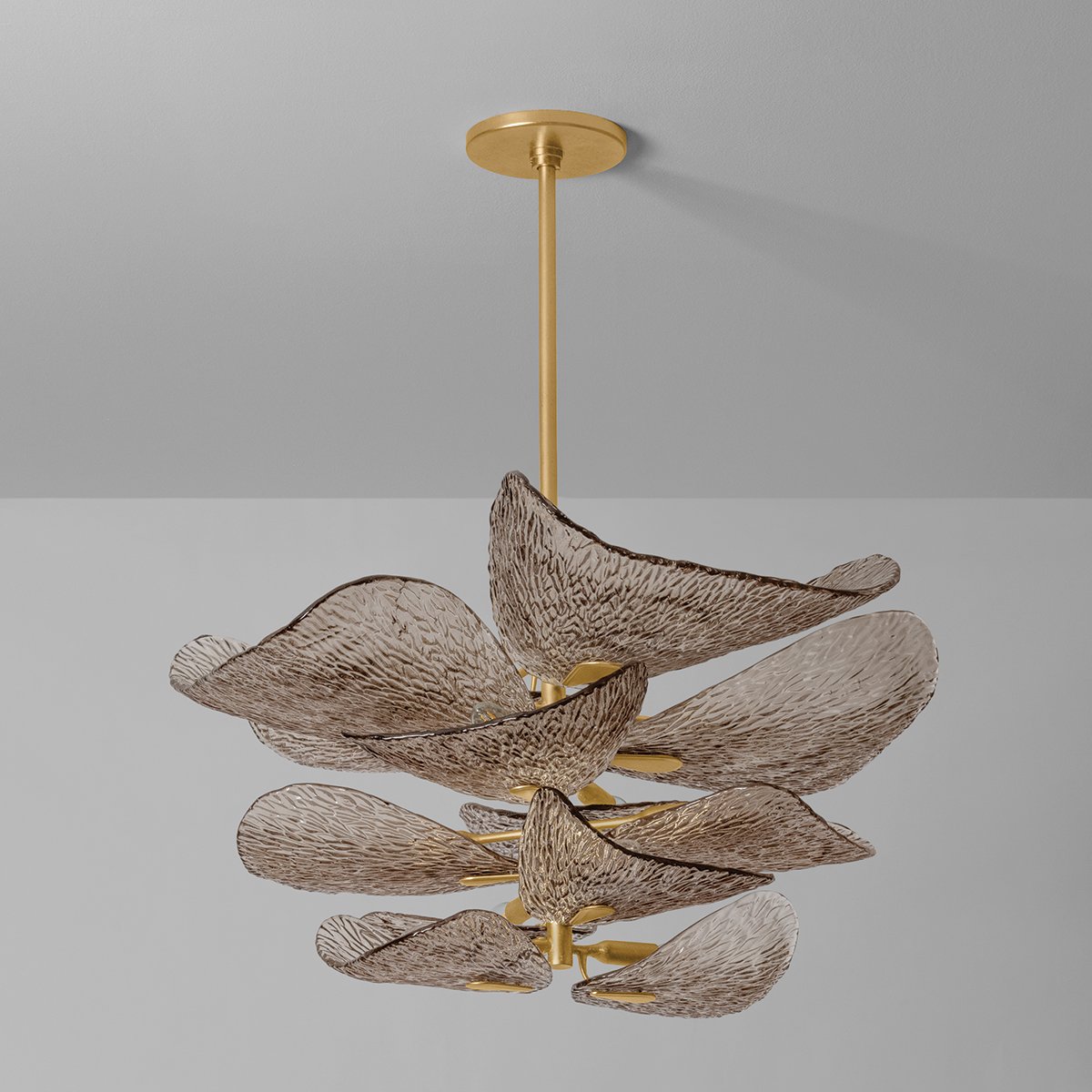 Vintage Gold Leaf Chandelier — Chandelier | Maison Monashee — view 11
