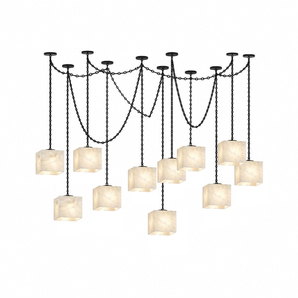 Modern Black Chandelier Lighting — Chandelier | Maison Monashee — view 14