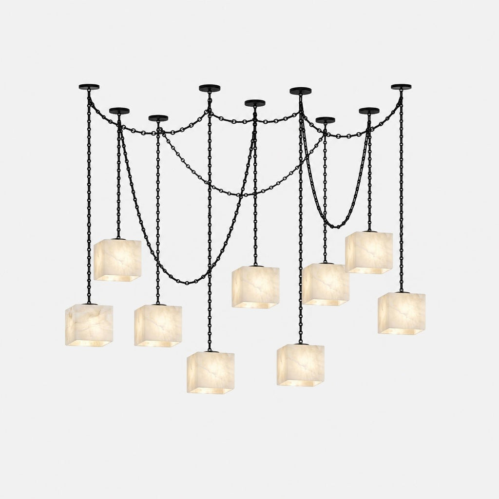 Modern Black Chandelier Lighting — Chandelier | Maison Monashee — view 9