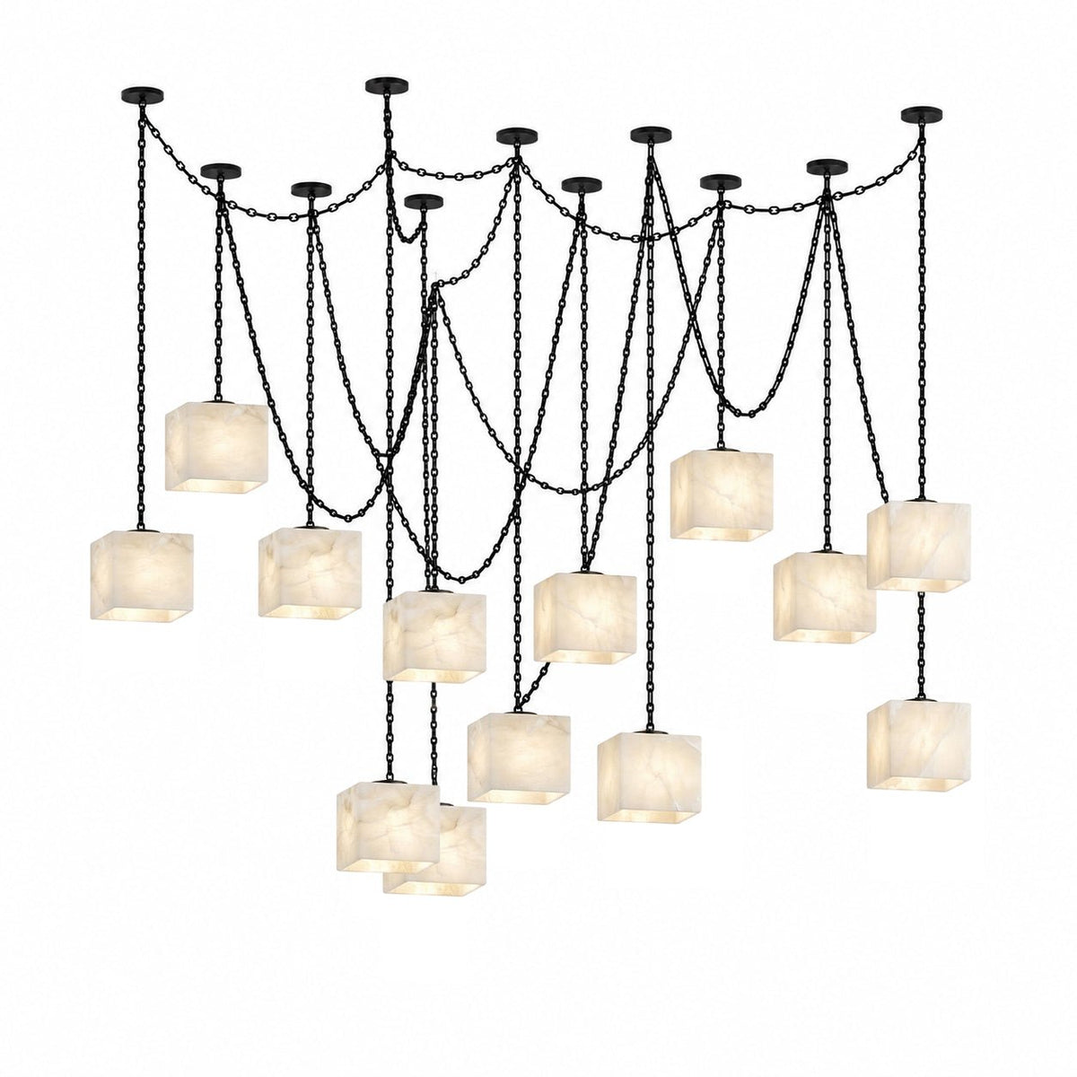 Modern Black Chandelier Lighting — Chandelier | Maison Monashee — view 15