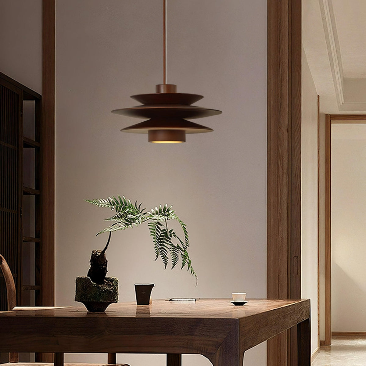 Wood Pendant Light Plug-In — Pendant Light | Maison Monashee — view 6
