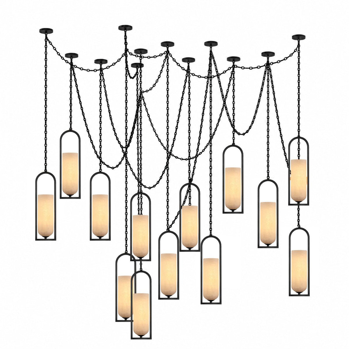 Lantern Chandelier — Chandelier | Maison Monashee — view 15