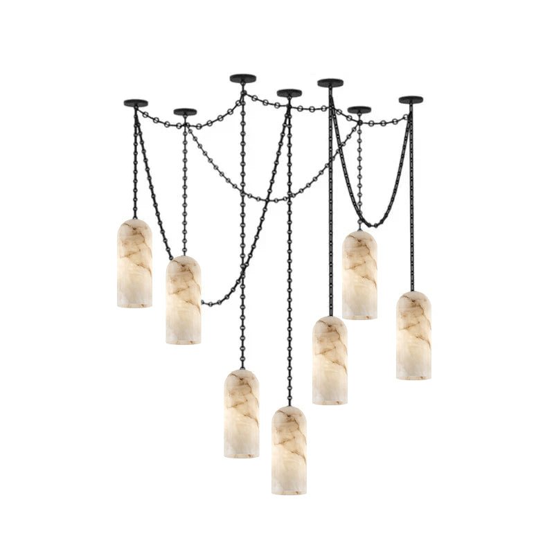Alabaster Pendant Chandelier — Chandelier | Maison Monashee — view 17