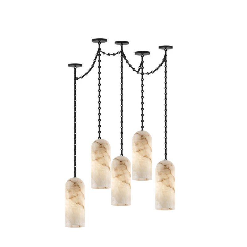 Alabaster Pendant Chandelier — Chandelier | Maison Monashee — view 9
