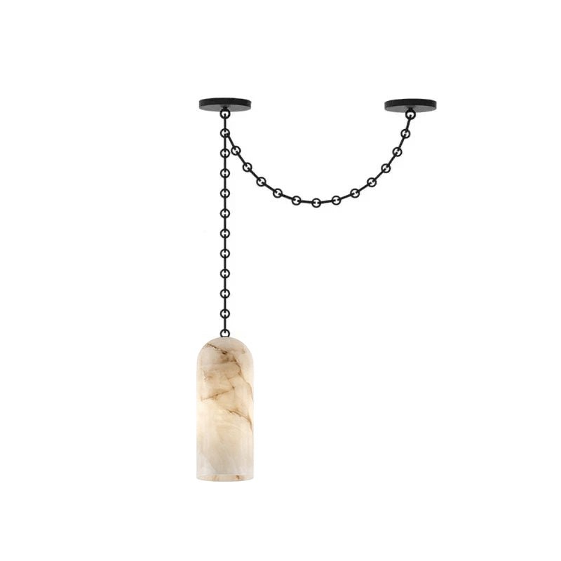 Alabaster Pendant Chandelier — Chandelier | Maison Monashee — view 10