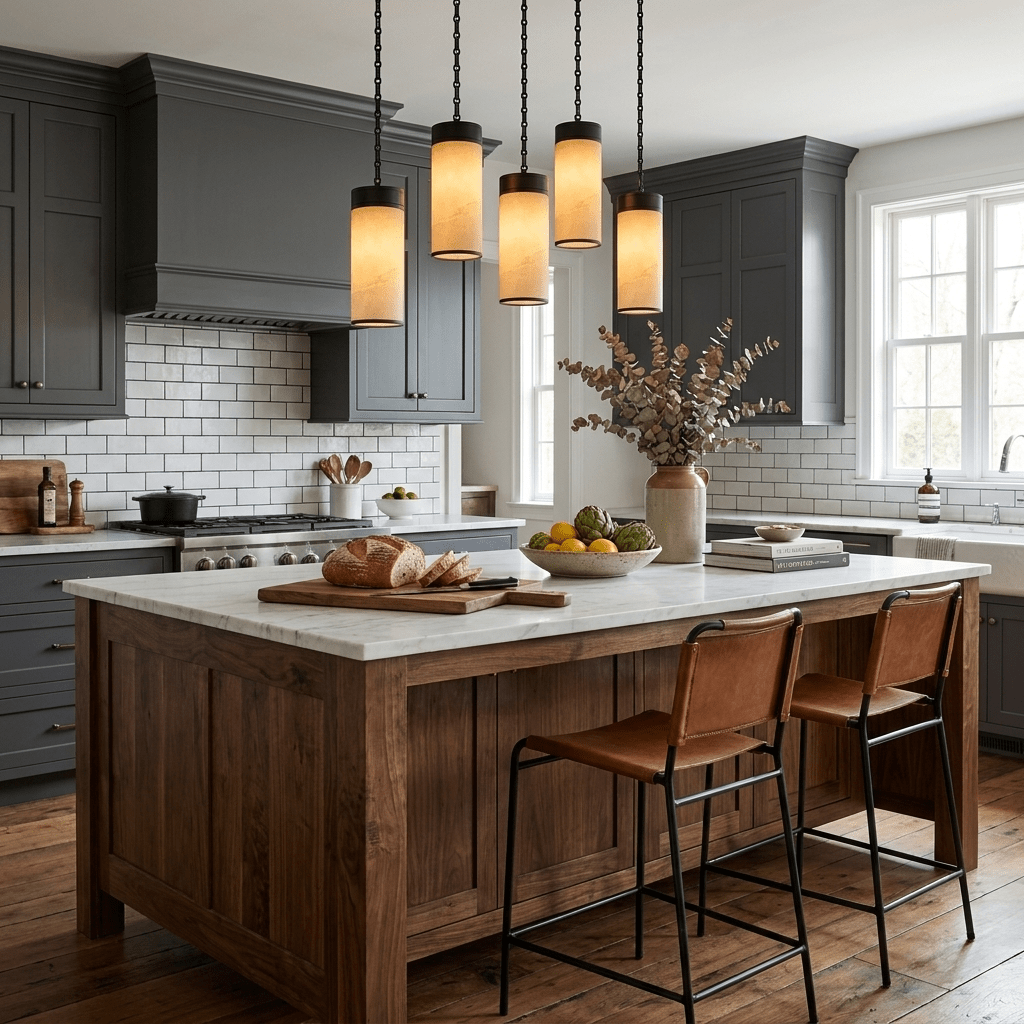Cylinder Pendant Chandelier — Chandelier | Maison Monashee — view 4