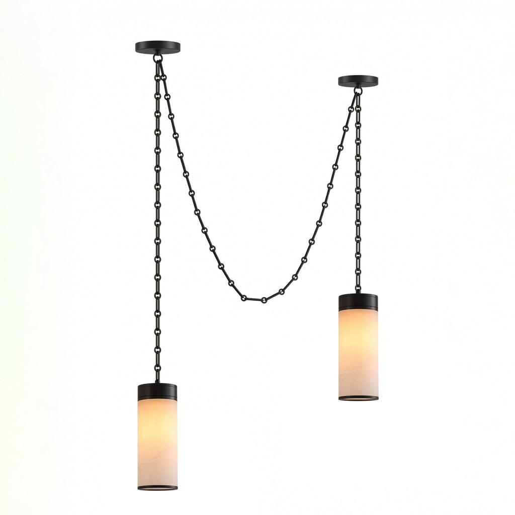 Cylinder Pendant Chandelier — Chandelier | Maison Monashee — view 11