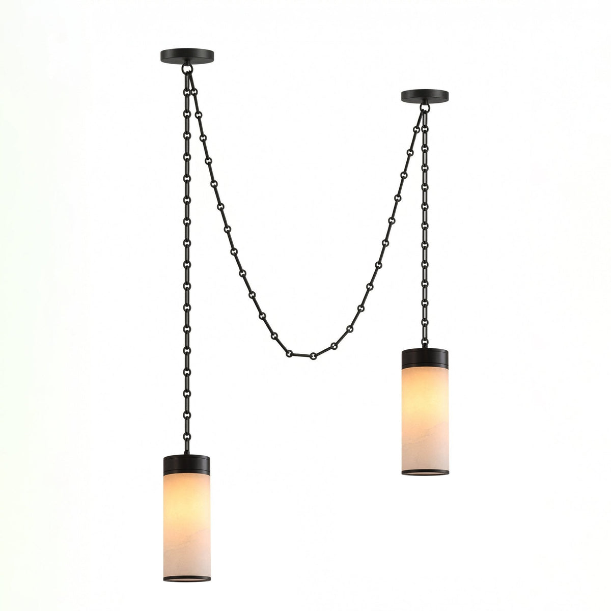 Cylinder Pendant Chandelier — Chandelier | Maison Monashee — view 11
