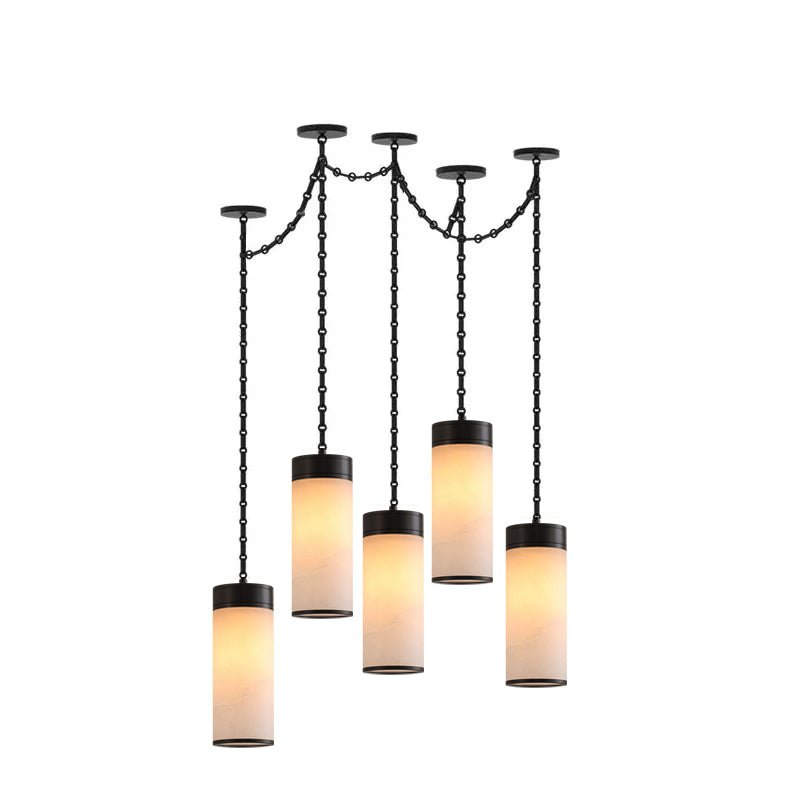 Cylinder Pendant Chandelier — Chandelier | Maison Monashee — view 13