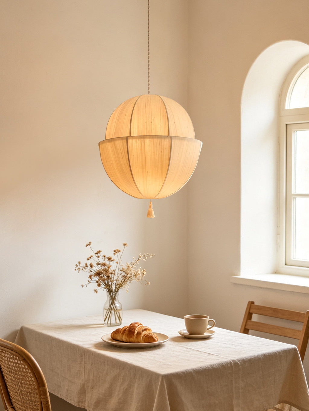Fabric Lantern Pendant Light — Pendant Light | Maison Monashee — view 3